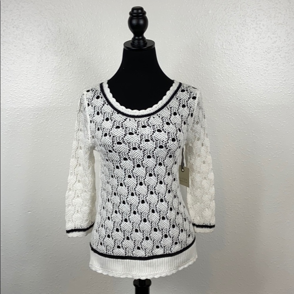 ❤️NWT❤️HINGE NORDSTROM LACE STITCH SWEATER